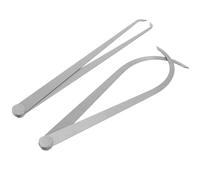COLLBATH Calibrador de 2 Piezas de Medición Interior y Exterior de Acero Inoxidable Medición Precisa de Distancias y Espesores para Escultura y Tallado