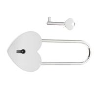 COLLBATH Candado Ligero y Fácil de Llevar en Forma de Corazón de Aleación de Zinc Clave Adecuado para Diarios y Armarios Decorativos