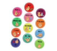 COLLBATH Carteles de de Mano para Estudiantes Herramientas para Comunicación No Verbal Aula Decoración de Aula para de Infantes y Escuela