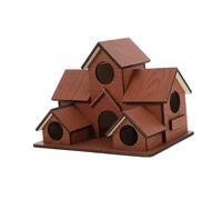 COLLBATH Casa De Pájaros Decorativa para Exteriores Artesanías para Casas De Pájaros Casa De Pájaros para Exteriores Patio De Juegos para Loros Casa De Percha para Pájaros Casa De