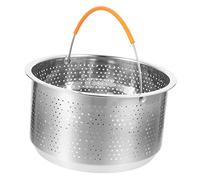 COLLBATH Cesta Vapor Inoxidable De Acero Resistente y Ligera Con Orificios Finos Para Cocedor Verduras Vapor Multifunción Para Olla y Alimentos