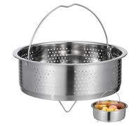 COLLBATH Cesta Vaporera de Acero Inoxidable 304 para Olla de Vapor, Tamaño Grande 22 Cm, Rejilla para Cocinar al Vapor Verduras y Arroz, Accesorio de Cocina para Vaporera Hogar