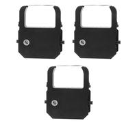 COLLBATH Cinta de Tinta Negra para Reloj de Tiempo TP10, 3 Piezas, Bordes Redondeados, Diseño Protector, Compatible con Seiko TP10 para Uso en Máquinas de Asistencia de Oficina