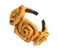 COLLBATH cintas para el pelo de fiesta Venda bandas pañuelo tiaras diademas de algodón para chicas turbante rosa bandanas diadema de oro lentejuela aro de pelo de fiesta diadema rosa Yellow