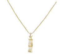 COLLBATH Collar Colgante De Junta De Bambú Collar Mujer Dorado