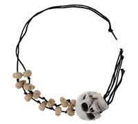 COLLBATH Collar De Halloween Collar Vintage Collar De Calavera Pirata De Halloween Tocados Joyas De Halloween Collares Collar Gargantilla Concha Marina Bastón De Halloween Disfraces De