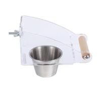 COLLBATH Comedero Automático para Pájaros y Dispensador de Comida y Agua Antiderrames Contenedor Transparente para Semillas Accesorios para Jaulas de Periquitos Alimentación Limpia para Aves Pequeñas