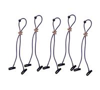 COLLBATH Cordón De Seguridad Para 10 Piezas Accesorio Redondo Hebilla De Cuerda Tejida Para Fácil Extracción Gancho De Langosta De Doble Cabeza Color Aleatorio