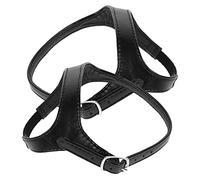 COLLBATH Cordones de Cuero Sintético Elásticos para Tacones Altos, Color Negro Mate, Accesorios para Zapatos de Mujer, Sujeción Segura para Bailes y Celebraciones