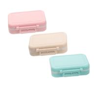 COLLBATH De Viaje 3 Piezas Pastilleros Portátiles Múltiples Rejillas Estuche Resistente Desgaste y