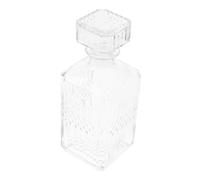 COLLBATH Decantador de Vino con Tapa Diseño Transparente Forma de para Airear y Preservar Aromas Jarra para Whisky y Aceite Elegante y Funcional para Servir