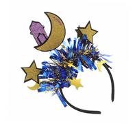 COLLBATH Decoraciones De Fiesta De Eid Mubarak Aro De Pelo Estrella Diadema Festiva Accesorios De Disfraz De Estrella Decoraciones De Ramzan Mubarak Blue Sintió