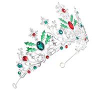 COLLBATH Diadema Barroca para Novia y Niñas Corona de Aleación Europea Elegante para Bodas Fiestas y Graduaciones Accesorio de Pelo Plateado para Prom y Celebraciones