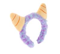 COLLBATH Diadema De Cuerno Para Niña Pequeña Linda Diadema De Cuerno De Vaca De Peluche Para Maquillaje Y Cuidado Facial De Spa Accesorios Para Mujer