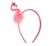 COLLBATH diadema de flamenco aros de pelo creativos favores de fiesta de flamencos diademas divertidas sombreros para adultos diadema de fiesta tropical accesorios flamencos Felpa rosa