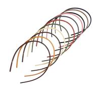 COLLBATH Diadema Fina Antideslizante para Mujer 0,5 Cm 11 Unidades Aro de Plástico para Cabello Fino Banda Ligera para Deportes Yoga y Uso Diario