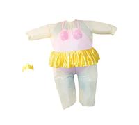 COLLBATH Disfraz Inflable de Fiesta para Mujer Adulta Divertido Traje de Actuación Material de Poliéster para Halloween