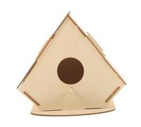 COLLBATH DIY Unfinished Wooden Birdhouse Kit For Creative Crafting Toy Natural Wood Birdhouse For Imaginative Play and Decorating
