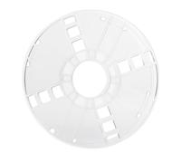 COLLBATH Enrollador de Cable de Plástico Transparente Ps de 1 Kg para Gestión de Cables en Hogares, Estudios y Camping Carrete Multifuncional