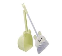 COLLBATH Escoba y Recogedor para Pequeños Accesorios Seguros y Ergonómicos para Limpieza Juguete Educativo de Dos para Guardería y Ayuda Casa Color Verde