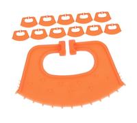 COLLBATH Espina Nasal para Destete de Terneros 12 Piezas Color Naranja Pinza Nasal Plana para Ganado Bovino Herramienta para Control de Movimiento Explotaciones Ganaderas