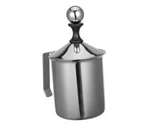 COLLBATH Espumador de Leche Manual Inoxidable con Ergonómico para Espuma Cremosa y Latte Jarra Profesional para Café Casa y Cafeterías
