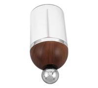 COLLBATH Espumador Limpiador Facial Eléctrico de Mano Acabado Nogal, Dispensador Automático de Espuma para Gel, Jabón y Champú, Taza Espumosa Portátil para Cuidado de Piel en Casa y Viajes