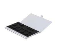 COLLBATH Estuche de Aluminio para Tarjetas Sim con para Aguja Organizador Práctico y Duradero para Almacenamiento de Números Telefónicos Casa o Tienda Color Plata