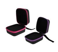 COLLBATH Estuche para Cosméticos y Aceites Esenciales 7-8 Compartimentos Tamaño 5ml Cremallera Resistente y Portátil para Viajes Colores Surtidos Rosa y Púrpura Color Aleatorio