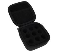 COLLBATH Estuche Protector de Insulina Negro para Refrigerador con 9 Ranuras y Esponja Acolchada, Organizador de Viaje para Péptidos Compatible con Viales Estándar U-100 de 10 Ml,