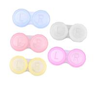 COLLBATH Estuches para Lentes De Contacto 10 Piezas, Caja Doble Marco, Plástico Duradero, Hermético, Portátil para Viajes, Uso Diario y Protección Ocular para Estudiantes y Oficinistas