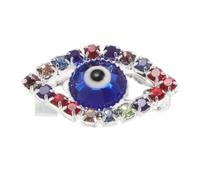COLLBATH Evil Eye Broche Pin Lucky Blue Blue Evil Eye Broches Crystal Vintage Pin Pavo Turquía Evil Evil Brooches Joya Cardigan Coloque Clip De Bufanda