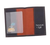 COLLBATH Fundas para Pasaporte Mr Wonderful Viaje Funda Británica Sintética Tarjetero Portadocumentos