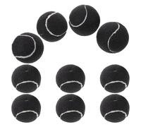 COLLBATH Fundas para Patas de Silla Precortadas Forma de Pelota de Tenis, 12 Unidades Negras, Protectores Antiruido y Antideslizantes para Muebles, Ideales para Oficinas, Aulas y