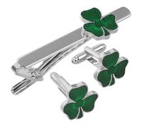 COLLBATH Gemelos y Clip de Corbata Metálico para Hombre Accesorios Elegantes para Camisa y Traje Conjunto Ligero para Bodas Negocios y Regalo Original