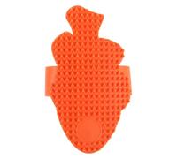 COLLBATH Grattoir Chat Ajustable Forma de Pez para Interiores Masajeador y Peine para Gatos de Pelo Corto y Rascador para Patas de Mesa Color Naranja
