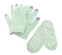 COLLBATH Guantes Hidratantes y Calcetines Spa con Gel para Manos y Pies Secos Suaves y Reparadores Transpirables y Reutilizables para Cuidado y Diario