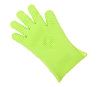 COLLBATH Guantes Térmicos de Silicona Verde para Cocinar y Barbacoa, Multiusos y Antideslizantes, Resistentes al Calor para Horno y Parrilla