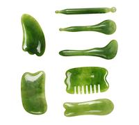 COLLBATH Herramientas de Masaje de Resina Tabla de Raspado Juego de 7 para Aliviar Estrés y Reducir Muscular para Rostro y Cuerpo