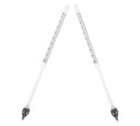 COLLBATH Hidrómetro para Medición de Líquidos Vidrio Claro y Práctico, Pack de 2 Piezas para Mediciones Precisas de Jarabe y Dulces Medidas