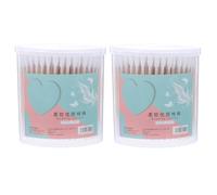 COLLBATH Hisopos de Algodón para Bebés con Punta Doble Espiral, Palitos de Papel Resistentes, 400 Unidades (2 Cajas), Limpieza Segura y Suave para Maquillaje, Cuidado Personal y Primeros