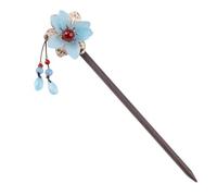 COLLBATH Horquillas Pelo Chinos Decorativos 1 Unidad Tamaño Mediano Palillos para Cabello Largo Estilo Antiguo para Mujeres Colgante de Ágata para Peinados Tradicionales