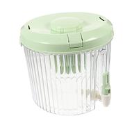 COLLBATH Jarra de Agua Fría con Grifo y Filtro Contenedor Grande para Bebidas Diseño Antibloqueo para Casa y Fiestas Color Verde