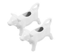 COLLBATH Jarra de Leche Moderna y Práctica de Cerámica 2 Piezas Forma de Animal 40ml Capacidad para Cocina y Bar