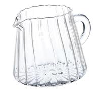 COLLBATH Jarra De Vidrio Para Espumar Leche 200ml De Borosilicato Compacta Para Cafetería y Uso Diario