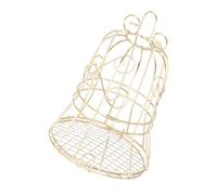 COLLBATH Jaula Decorativa Dorada para Pájaros Comedero Colgante para Exteriores Juguetes para y Periquitos para Jardín o Interior