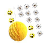 COLLBATH Juego De Bolas De Nido De Abeja De Papel Colgante De Arte Adorno Festivo Decoración De Cumpleaños