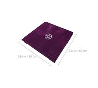 COLLBATH Juego de Mantel con Bolsa de Cordón de Franela de Tarot Púrpura and Almacenamiento Multifuncional para Protección y Almacenamiento Multifuncional en Viajes Espirituales