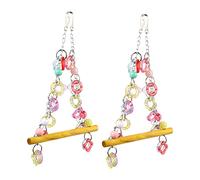 COLLBATH Juguetes De Barra para Pájaros Soporte De Columpio Estante para Jaulas Loros Material Duro Fácil De Colgar