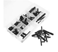 COLLBATH Kit de 113 Conectores para Líneas de Vacío Automotrices Surtido de Conectores T Rectos y Tres Vías para Mangueras de Vacío Accesorios para Reparación y Mantenimiento de